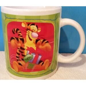 Pooh Bear Piglet Tigger Winter Ceramic Mug Houston Harvest Coffee Cup See Pic